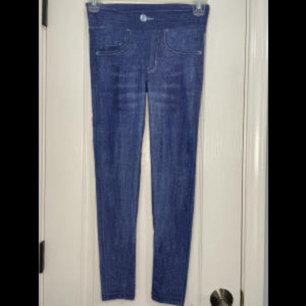 Faux Blue Jean Leggings